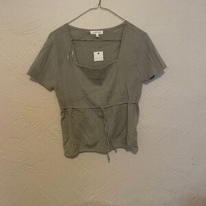 Green baby doll top